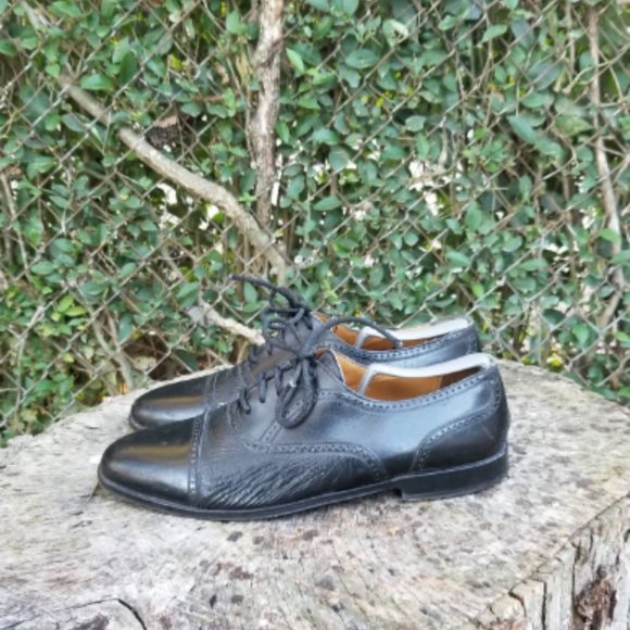 MEZLAN Florence II Black Leather Cap Toe Oxford main image 3